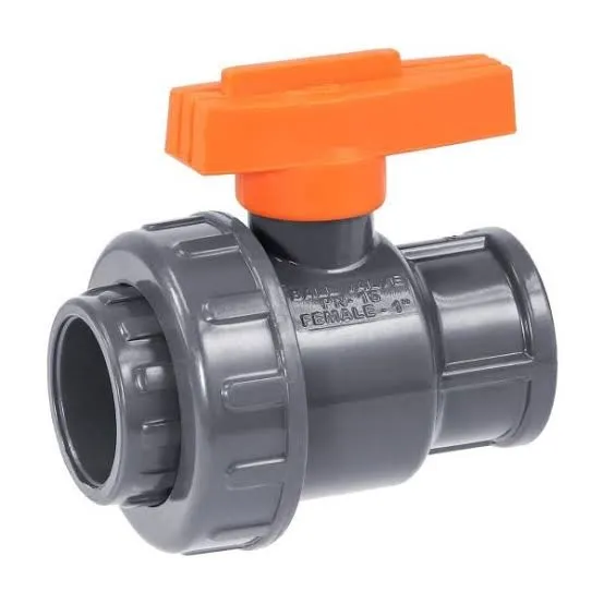 VALVULA ROSCA 1 UNION SIMPLE PVC1PULG  CEDULA 80 1PZS (ROSCA)