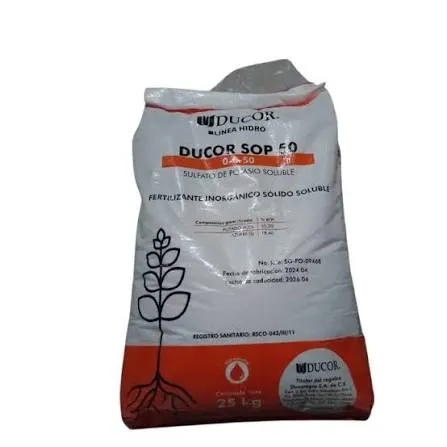 SULFATO DE POTASIO 25KG BULTO